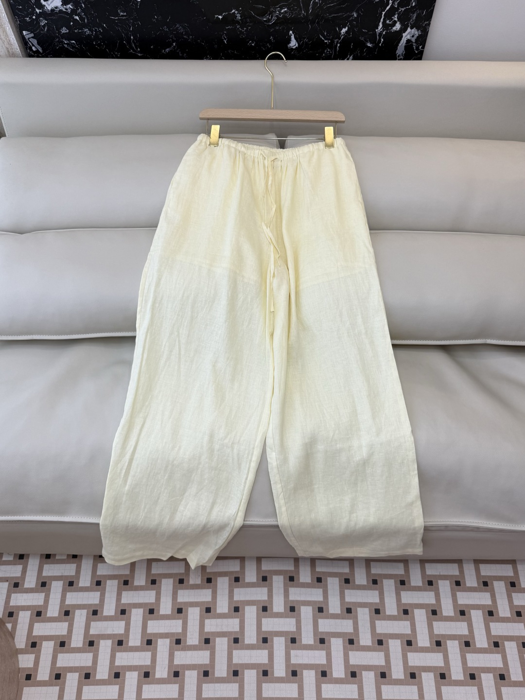 NO:738565,LH002# new pants factory zimm linen wide leg pants white trousers blue yellow white SML,,19860909LH002#新款裤子工厂 zimm 亚麻阔腿裤白色长裤 蓝色 黄色 白色 SML,,,Women's clothing