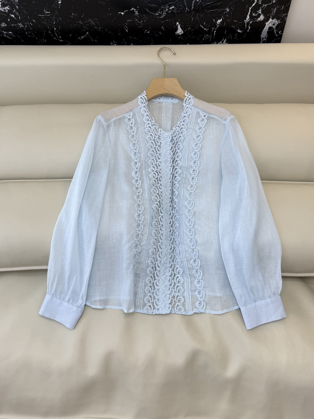 NO:738540,LH010# New Top Factory ES Ramie Hollow Embroidered Lace Long Sleeve Top Yellow Blue White SML,,19860909LH010#新款上衣工厂 ES 苎麻 镂空绣花花边长袖上衣 黄色 蓝色 白色 SML,,,Women's clothing