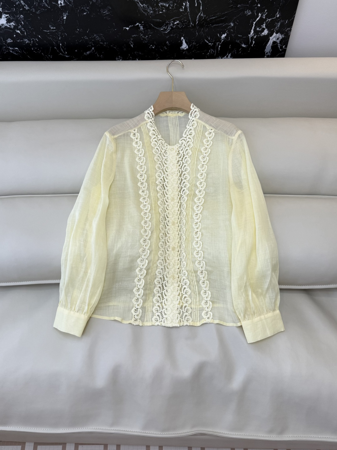 NO:738538,LH010# New Top Factory Special ES Ramie Hollow Embroidered Lace Long Sleeve Top Yellow Blue White SML,,19860909LH010#新款上衣工厂特 ES 苎麻 镂空绣花花边长袖上衣 黄色 蓝色 白色 SML,,,Women's clothing