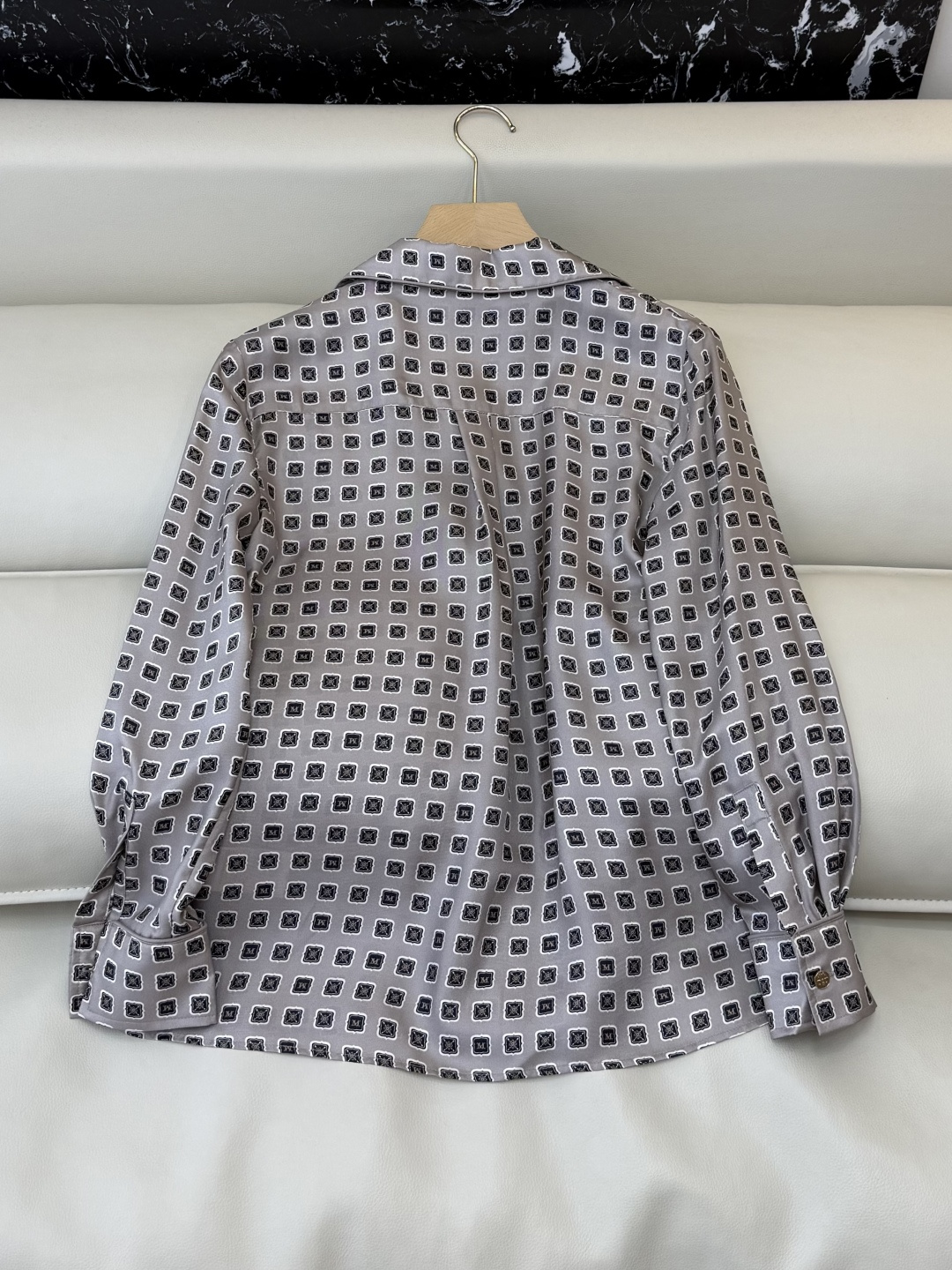 BS1125#新款真丝衬衫💕Max mara 印花 100% 真丝衬衫 SMLXL