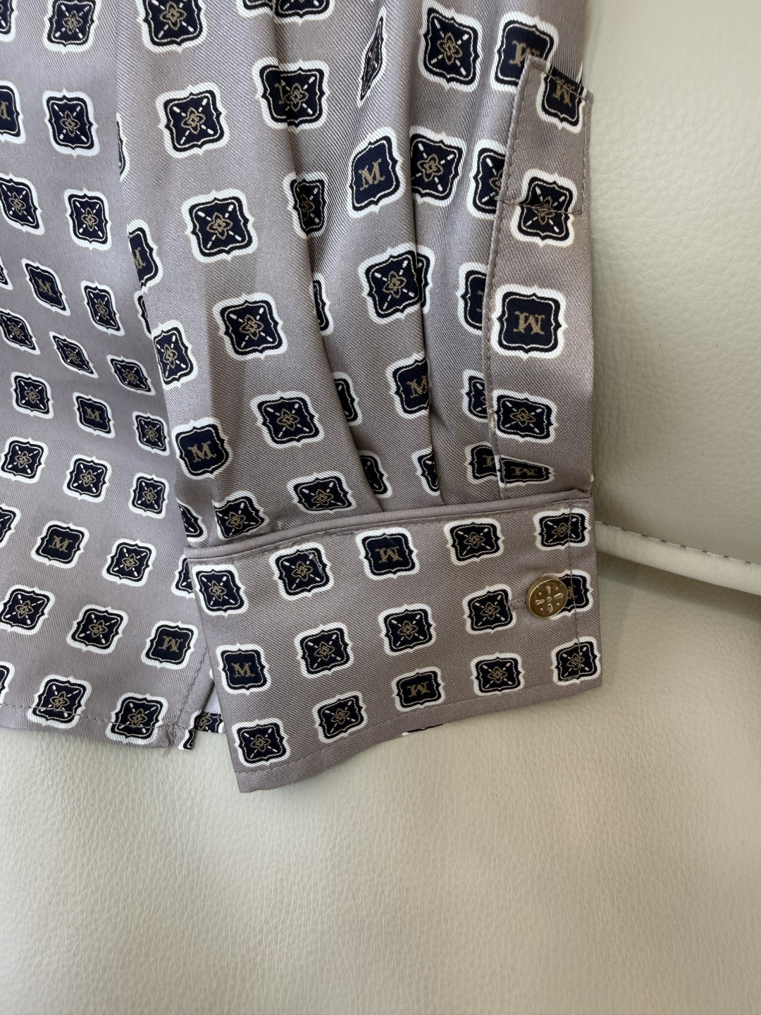 BS1125#新款真丝衬衫💕Max mara 印花 100% 真丝衬衫 SMLXL