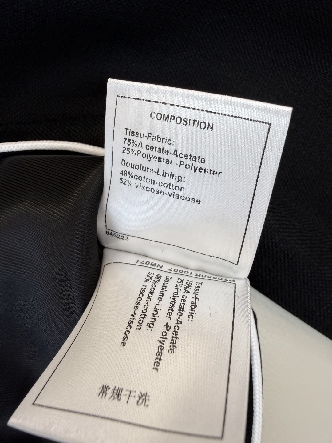 HXZ086#新款外套💕CH小香 多口袋 刺绣字母 西装外套 白色 黑色 SMLXL