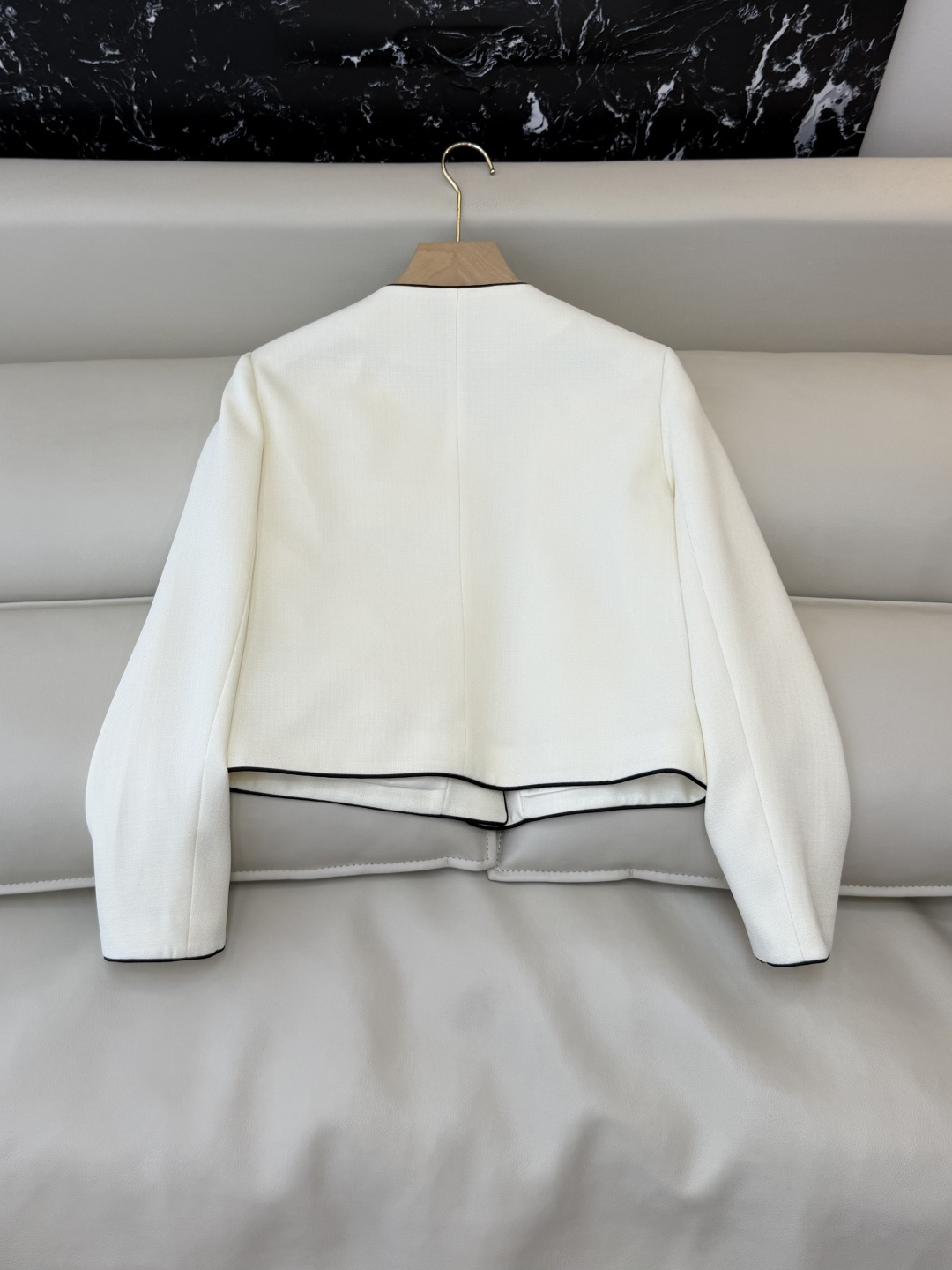 HXZ085#新款外套💕CH小香 多口袋 西装外套 白色 黑色 SMLXL