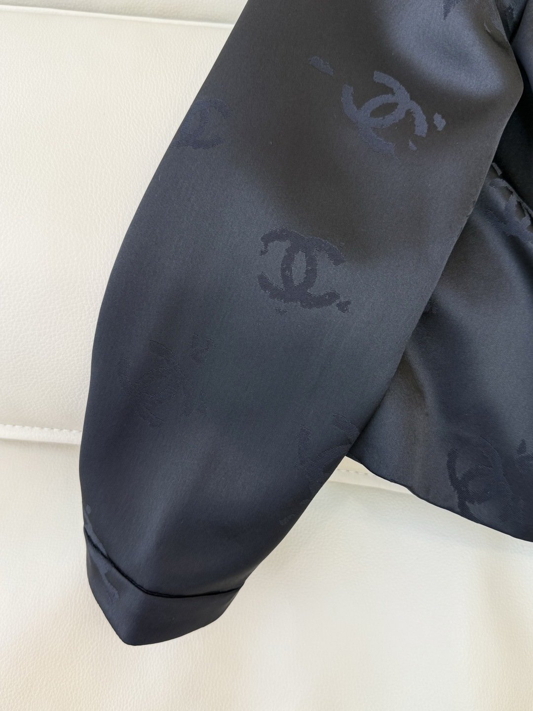 HXZ084#新款外套💕CH小香 醋酸面料 西装外套 白色 黑色 SMLXL