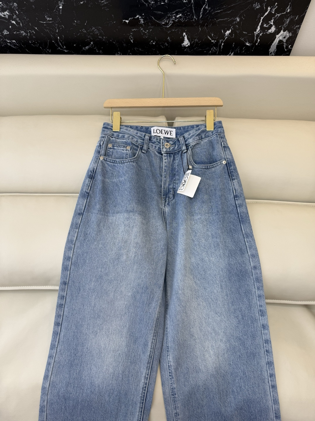 CK063#P⚠️特批‼️Loe* 显瘦显腿长 弹力棉 牛仔裤 蓝色 S-XL