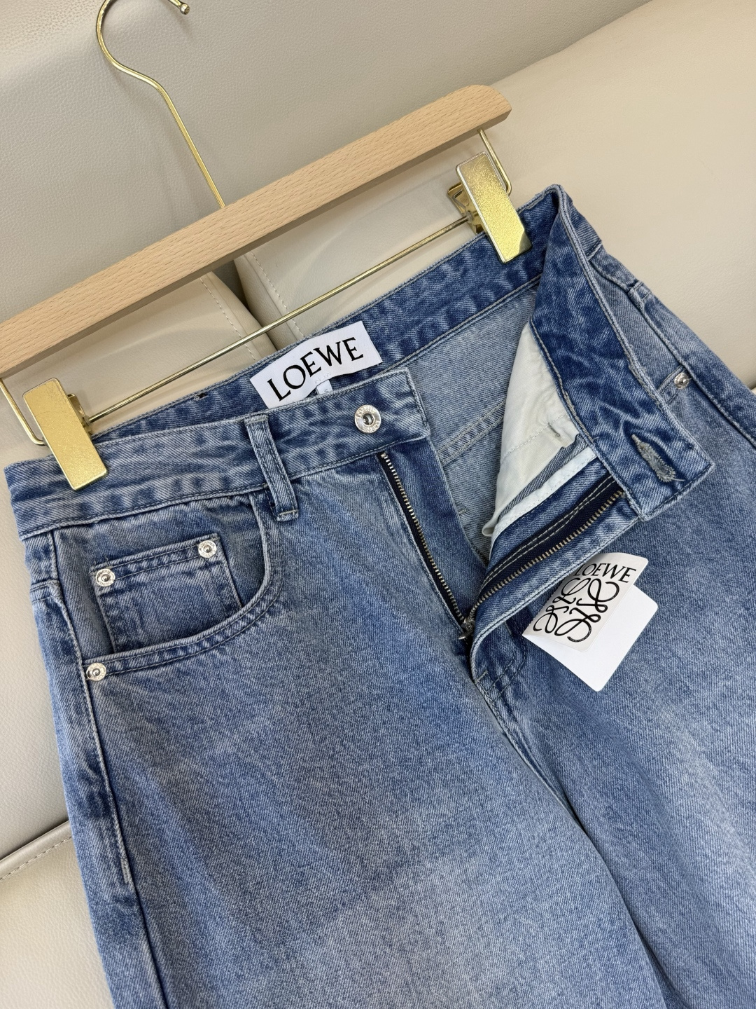 CK063#P⚠️特批‼️Loe* 显瘦显腿长 弹力棉 牛仔裤 蓝色 S-XL