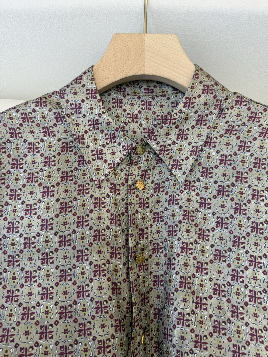 BS1123#新款衬衫💕LP 斜纹真丝 印花长袖衬衫 36/38/40/42