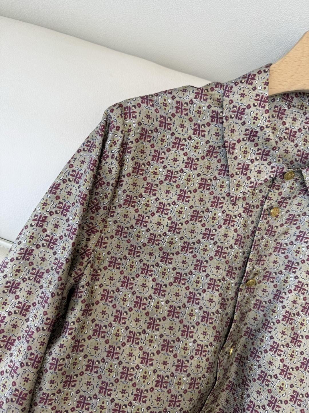 BS1123#新款衬衫💕LP 斜纹真丝 印花长袖衬衫 36/38/40/42