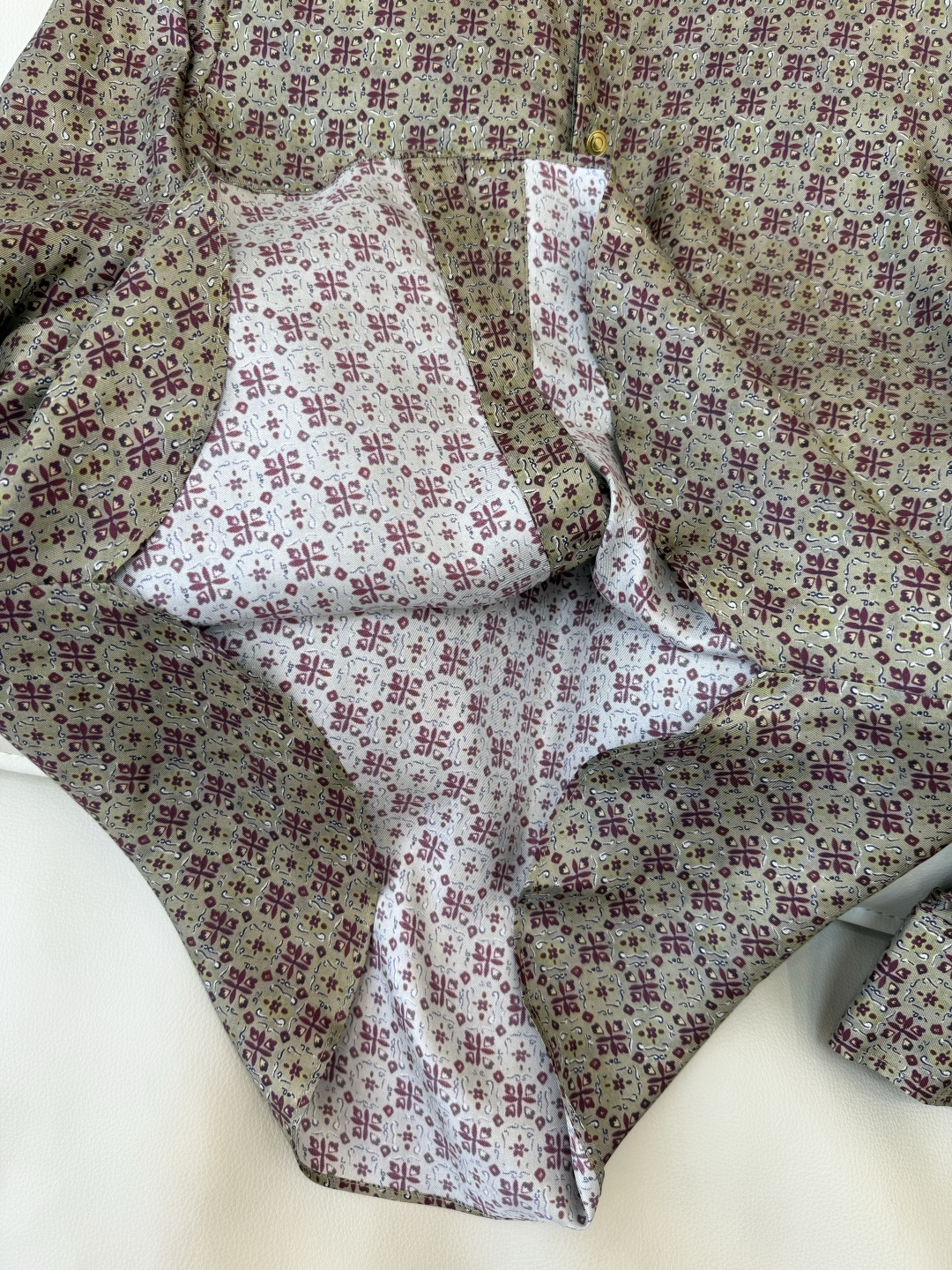 BS1123#新款衬衫💕LP 斜纹真丝 印花长袖衬衫 36/38/40/42