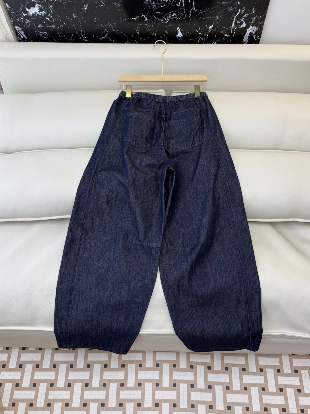 HL004#新款裤子‼️极简风 百搭 宽松长裤 牛仔蓝 SMLXL