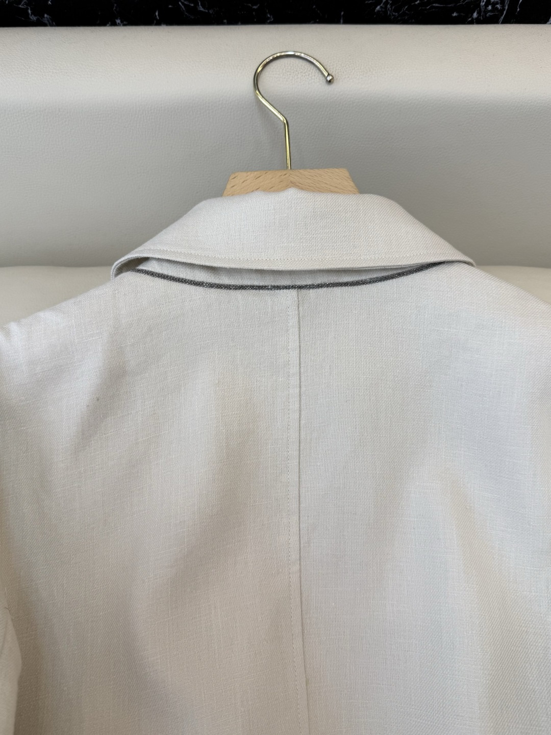 LZ26012#新款外套💕BC 单排扣 亚麻外套 两色 SML