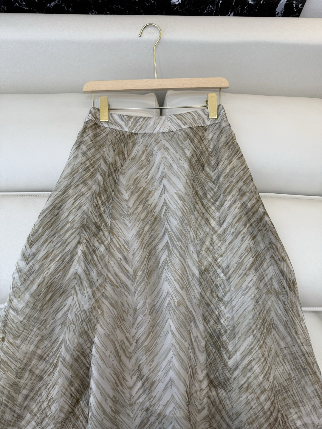 QD8056#新款半裙💕BC 顶级版 100% 真丝 大摆印花半裙 36-42