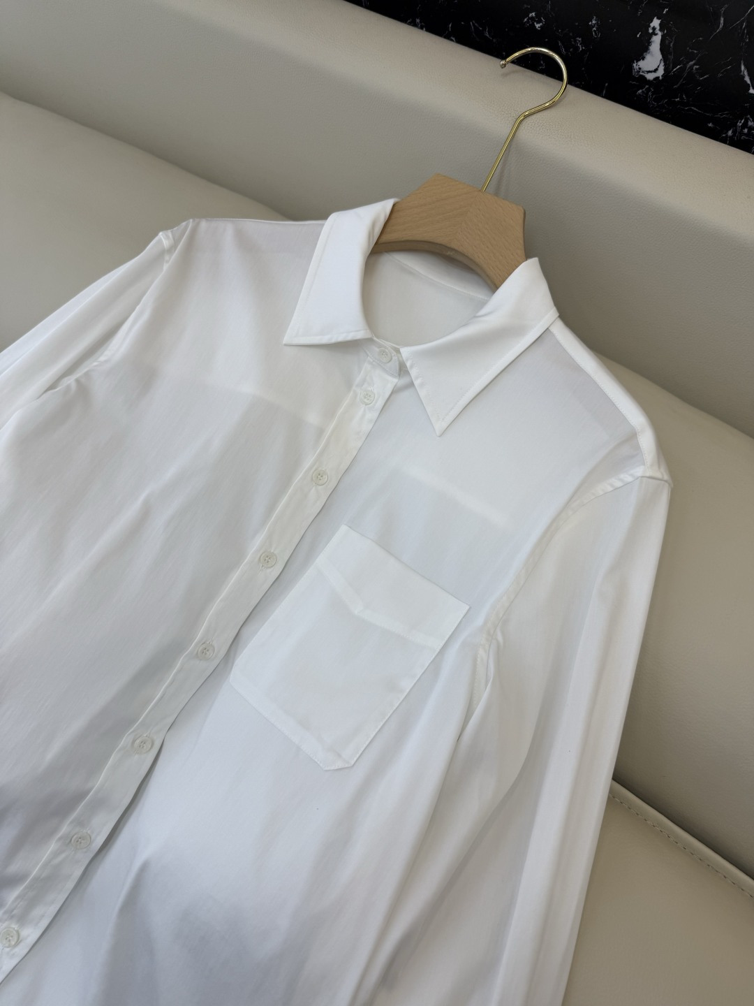 QD8038#新款衬衫💕alex 大王 极简风 长袖衬衫 白色 S-XL