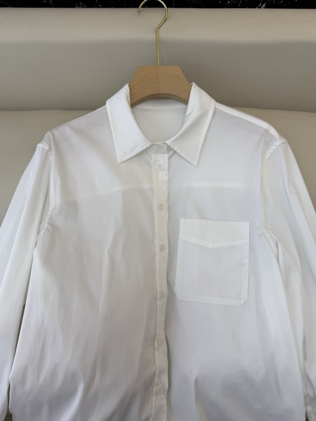 QD8038#新款衬衫💕alex 大王 极简风 长袖衬衫 白色 S-XL