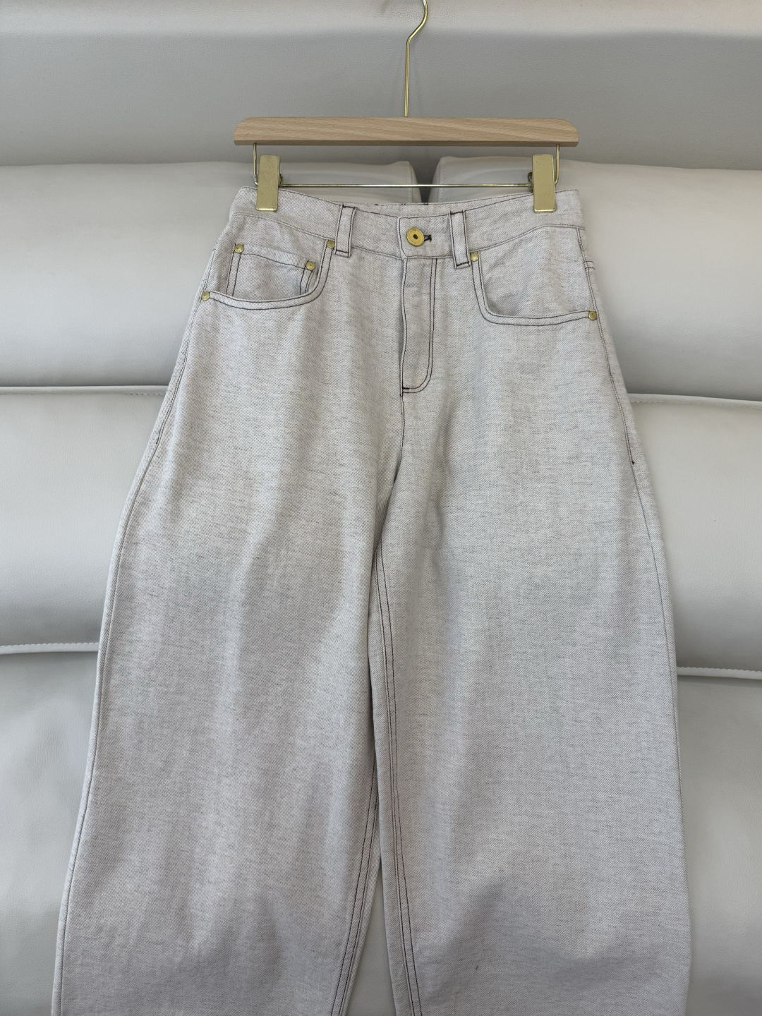 QD8036#新款裤子💕BC 顶级版 牛仔裤 21%麻 棉长裤 36-42