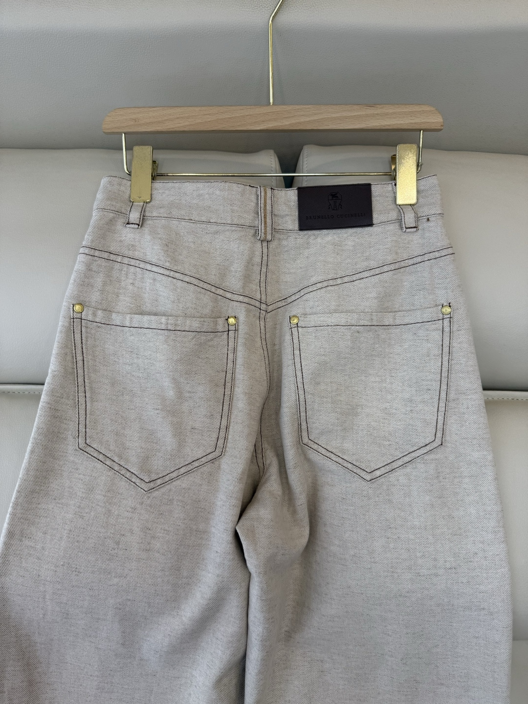 QD8036#新款裤子💕BC 顶级版 牛仔裤 21%麻 棉长裤 36-42