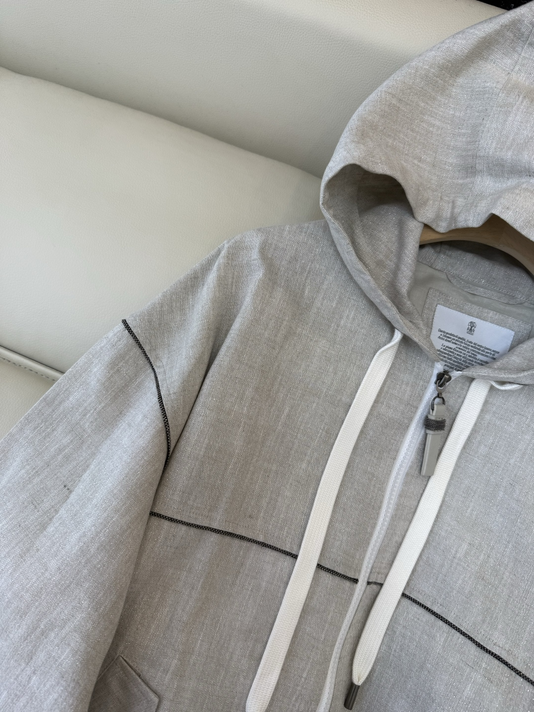 QD7931+7991#新款套装💕BC 顶级版 雨露麻 金丝休闲外套➕长裤套装 36-42