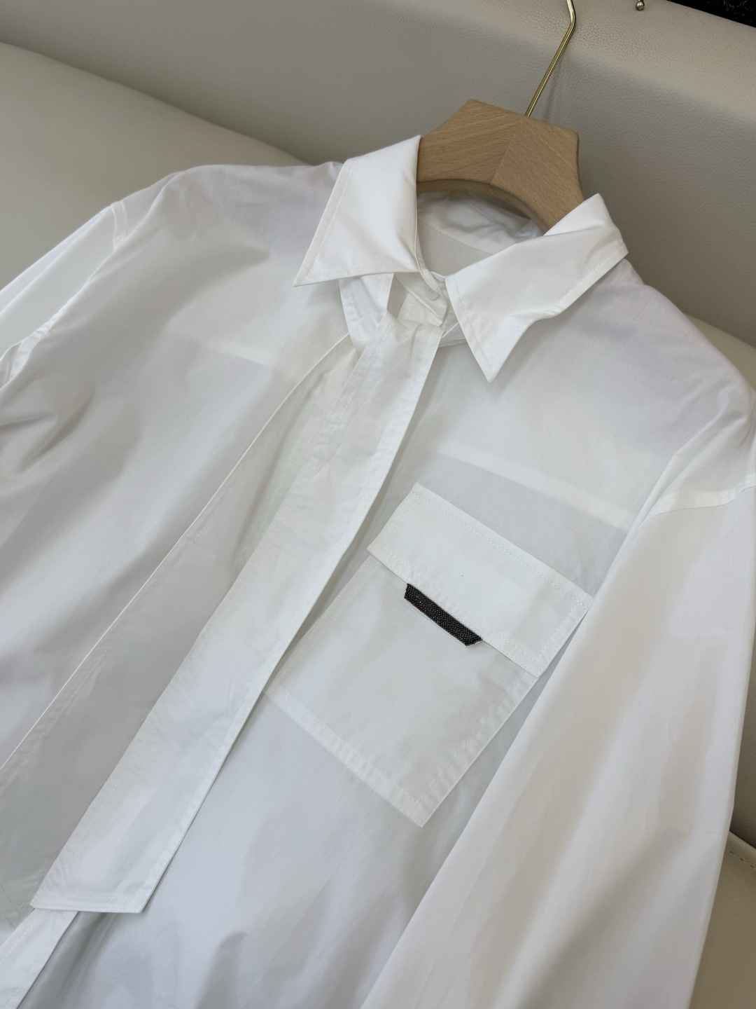 QD7954#新款衬衫💕BC 顶级版 蝴蝶结棉长袖衬衫 三色 36-42