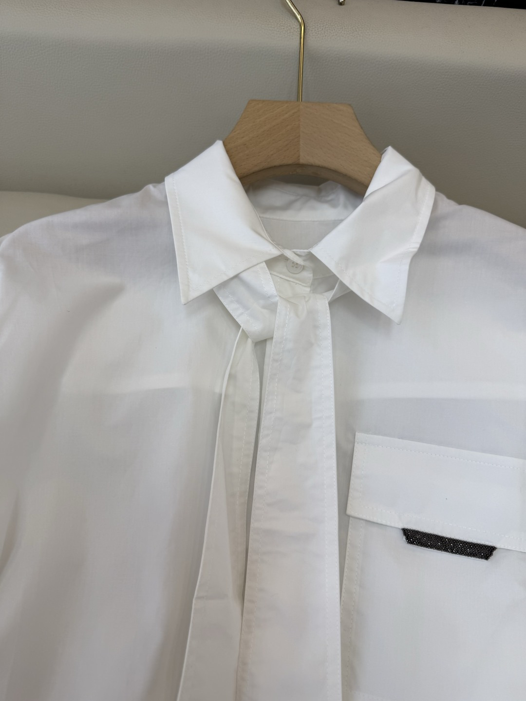 QD7954#新款衬衫💕BC 顶级版 蝴蝶结棉长袖衬衫 三色 36-42