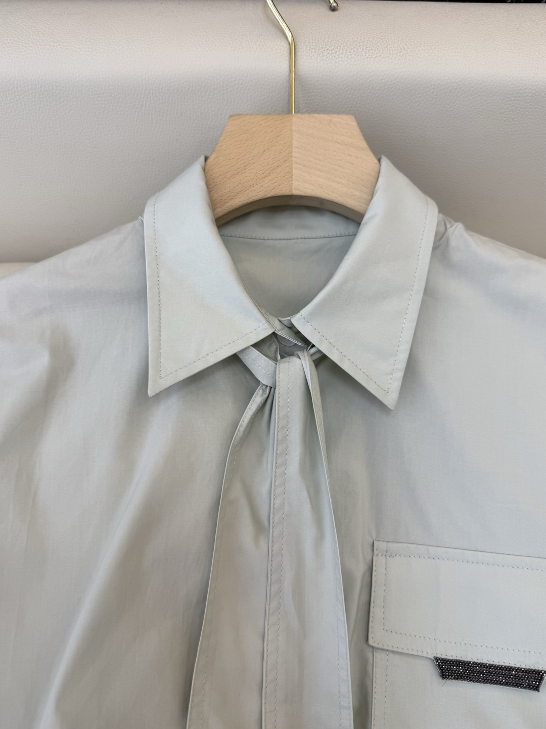 QD7954#新款衬衫💕BC 顶级版 蝴蝶结棉长袖衬衫 三色 36-42