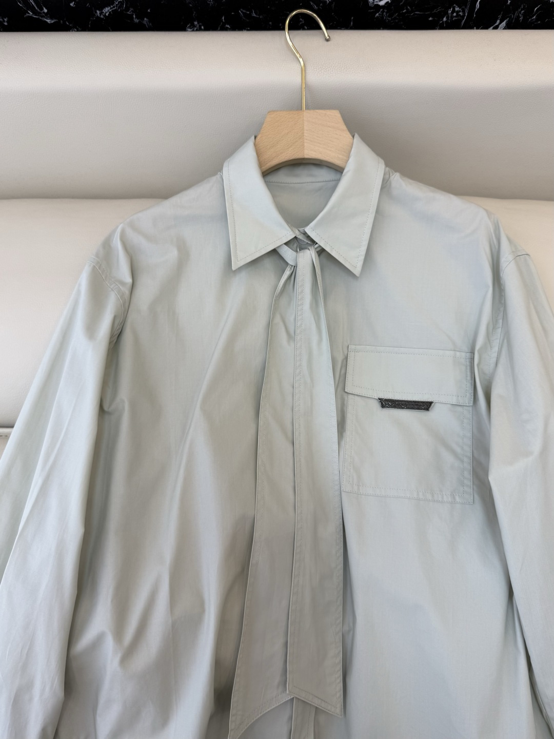 QD7954#新款衬衫💕BC 顶级版 蝴蝶结棉长袖衬衫 三色 36-42