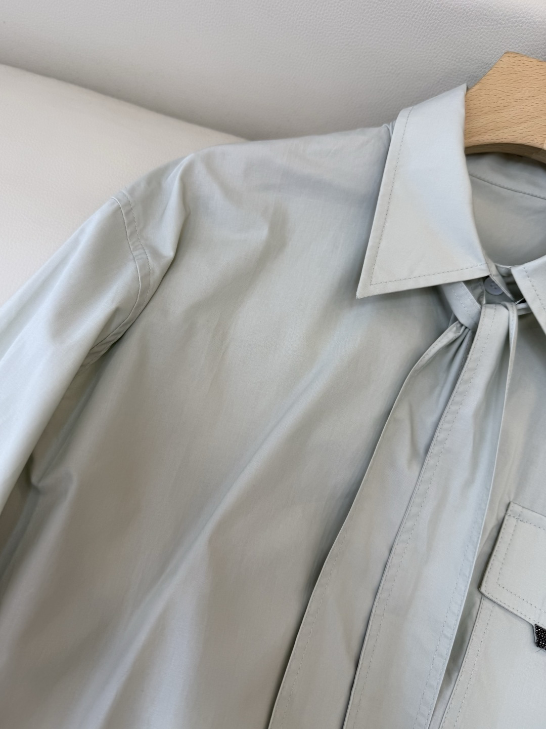 QD7954#新款衬衫💕BC 顶级版 蝴蝶结棉长袖衬衫 三色 36-42