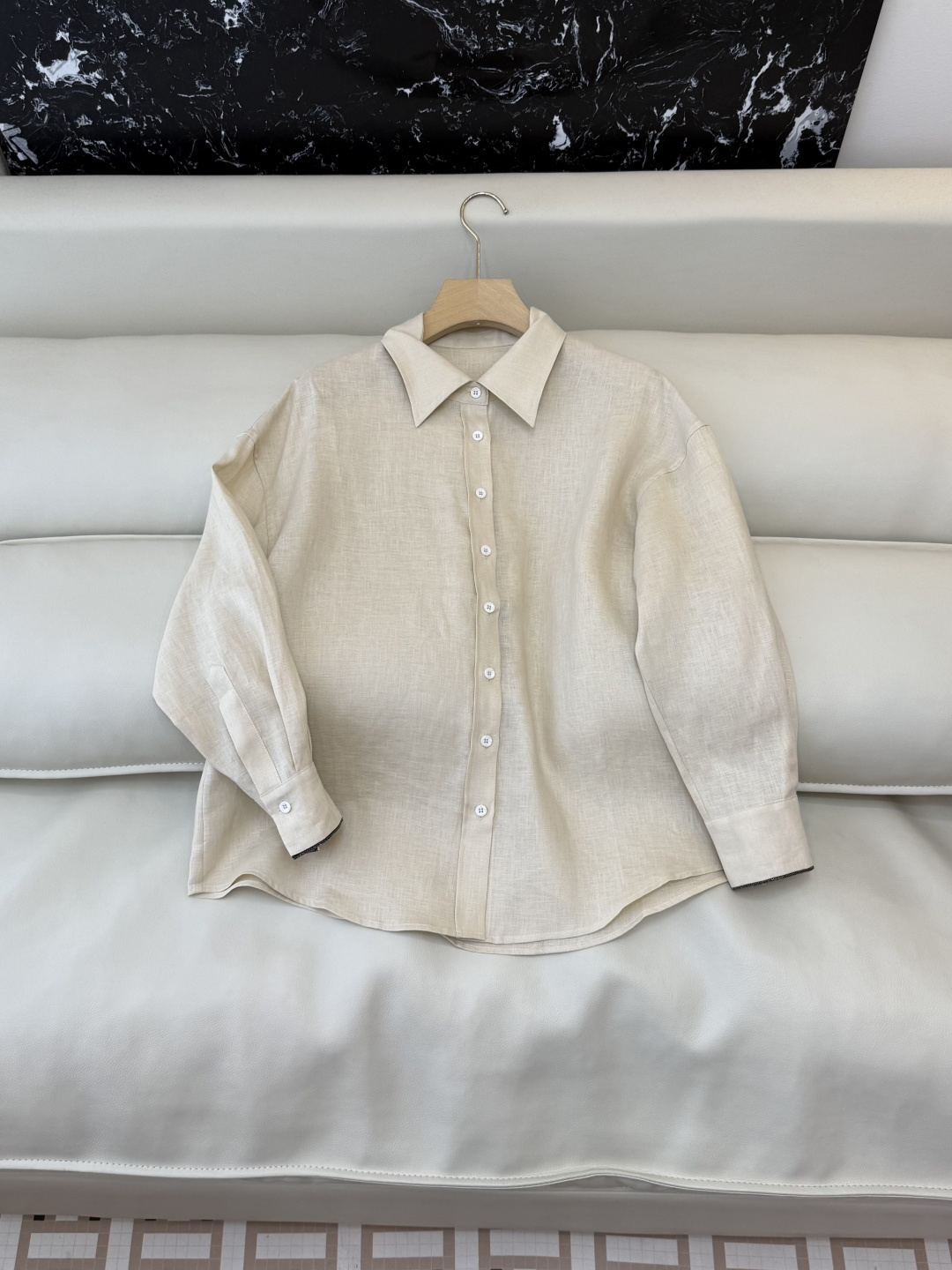 QD8030+8028#新款套装💕BC 顶级版100% 亚麻衬衫➕短裤套装 两色 36-42