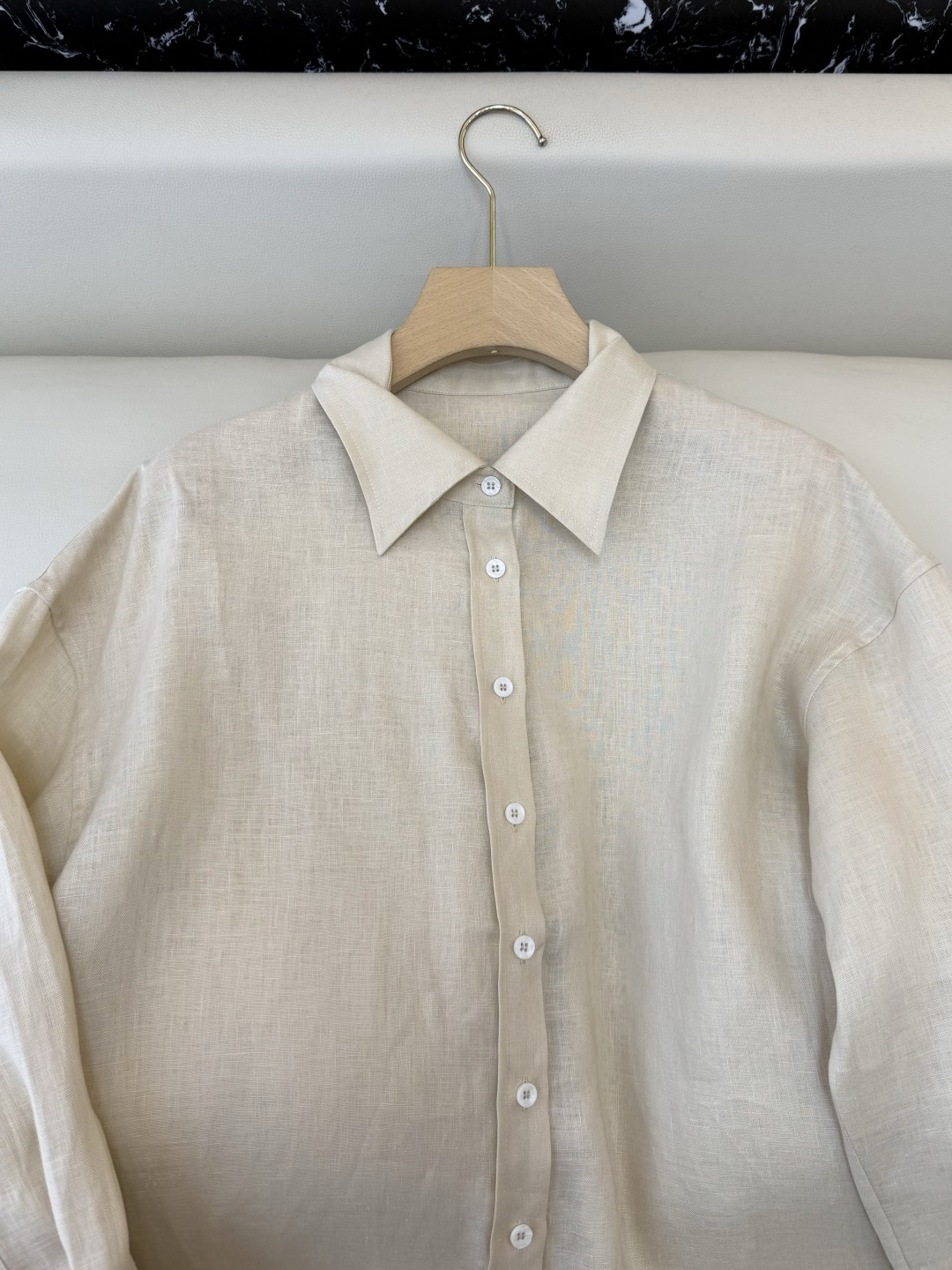 QD8030+8028#新款套装💕BC 顶级版100% 亚麻衬衫➕短裤套装 两色 36-42