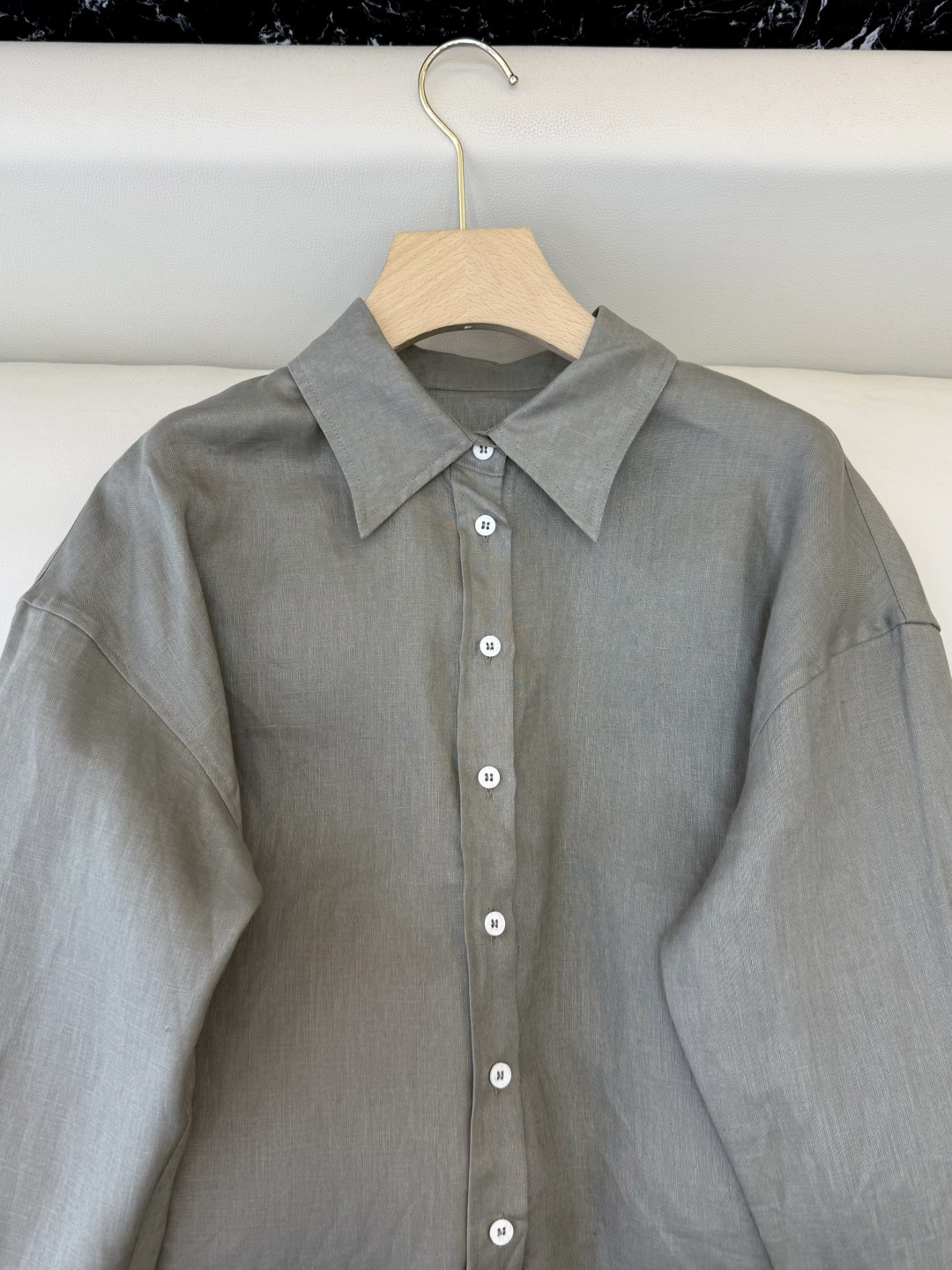 QD8030+8028#新款套装💕BC 顶级版100% 亚麻衬衫➕短裤套装 两色 36-42