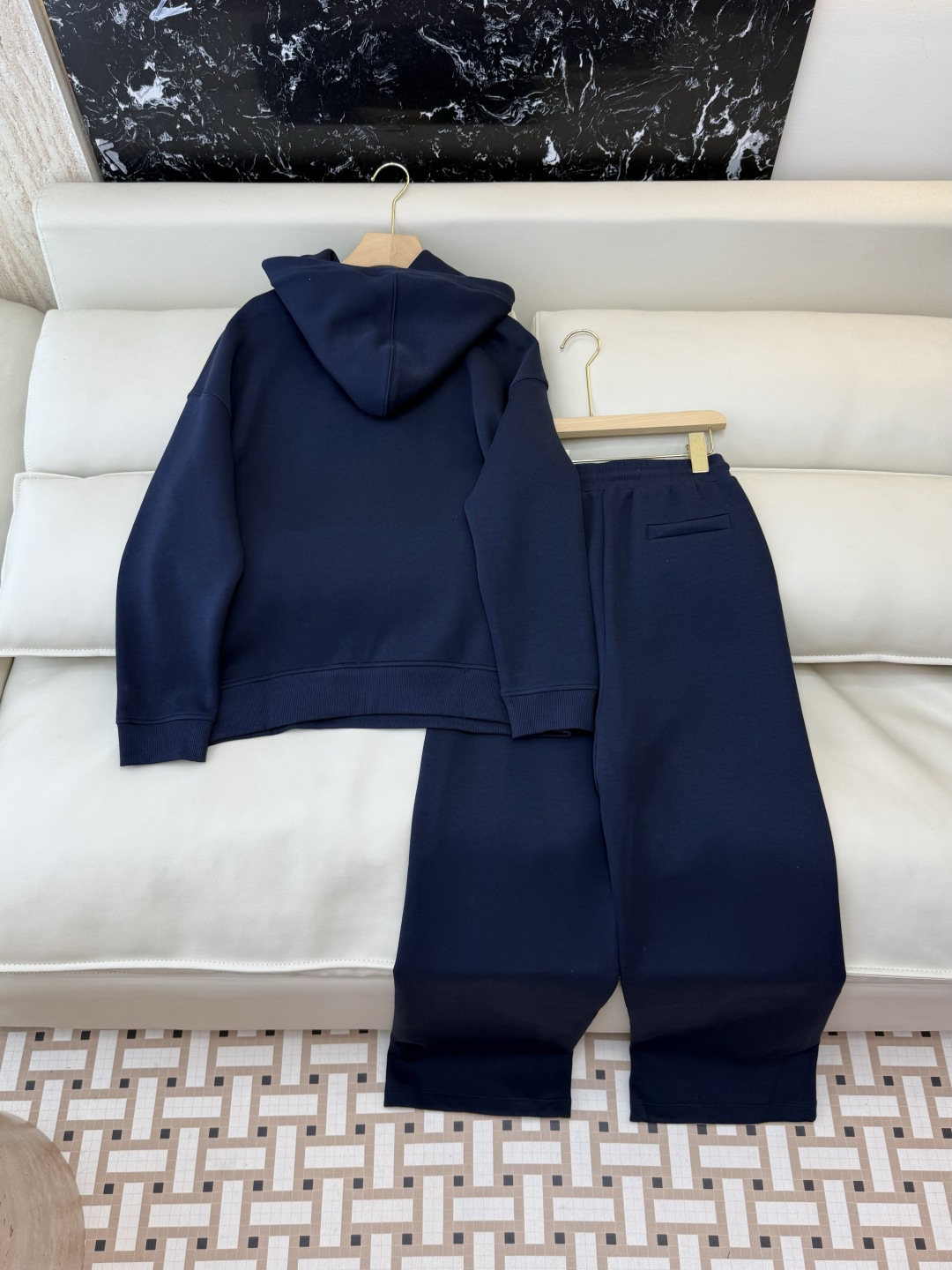 YO039#新款套装💕max 顶级复制 1:1 版 高端定制版 刺绣logo 运动休闲套装 藏青色 灰色