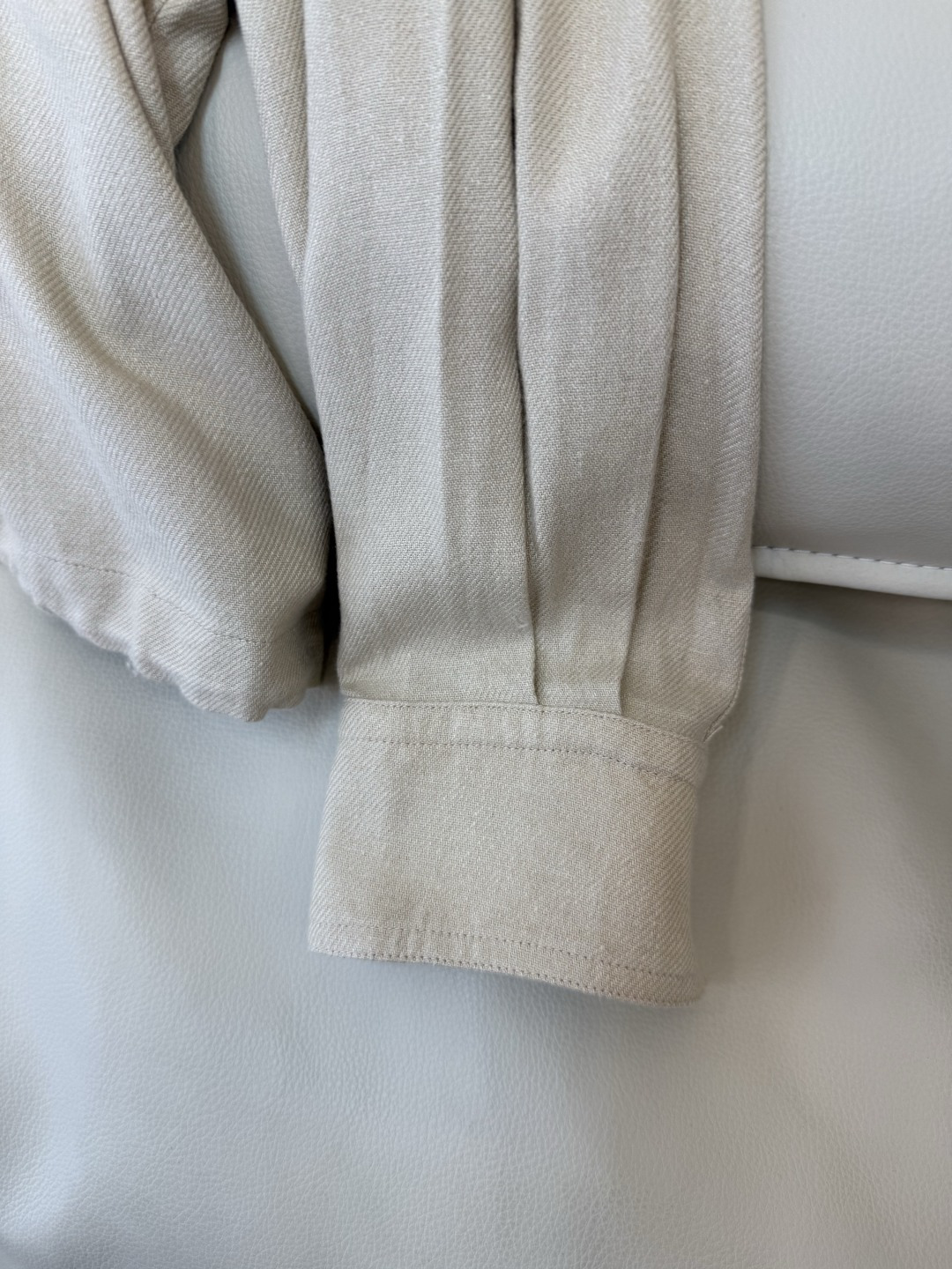 QGL043#新款衬衫💕B C 超好品质 30% 亚麻 衬衫长袖 杏色 红色 36/38/40