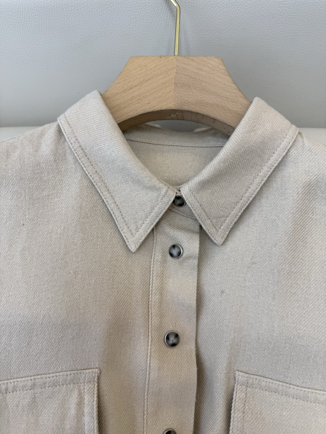 QGL043#新款衬衫💕B C 超好品质 30% 亚麻 衬衫长袖 杏色 红色 36/38/40