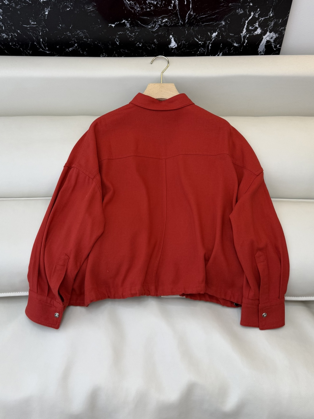 QGL043#新款衬衫💕B C 超好品质 30% 亚麻 衬衫长袖 杏色 红色 36/38/40