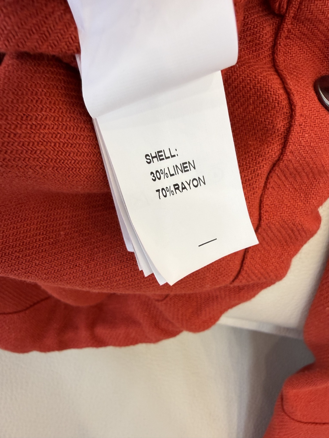 QGL043#新款衬衫💕B C 超好品质 30% 亚麻 衬衫长袖 杏色 红色 36/38/40