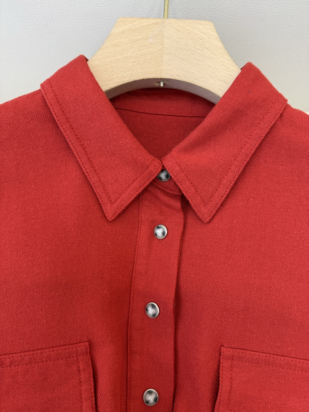 QGL043#新款衬衫💕B C 超好品质 30% 亚麻 衬衫长袖 杏色 红色 36/38/40