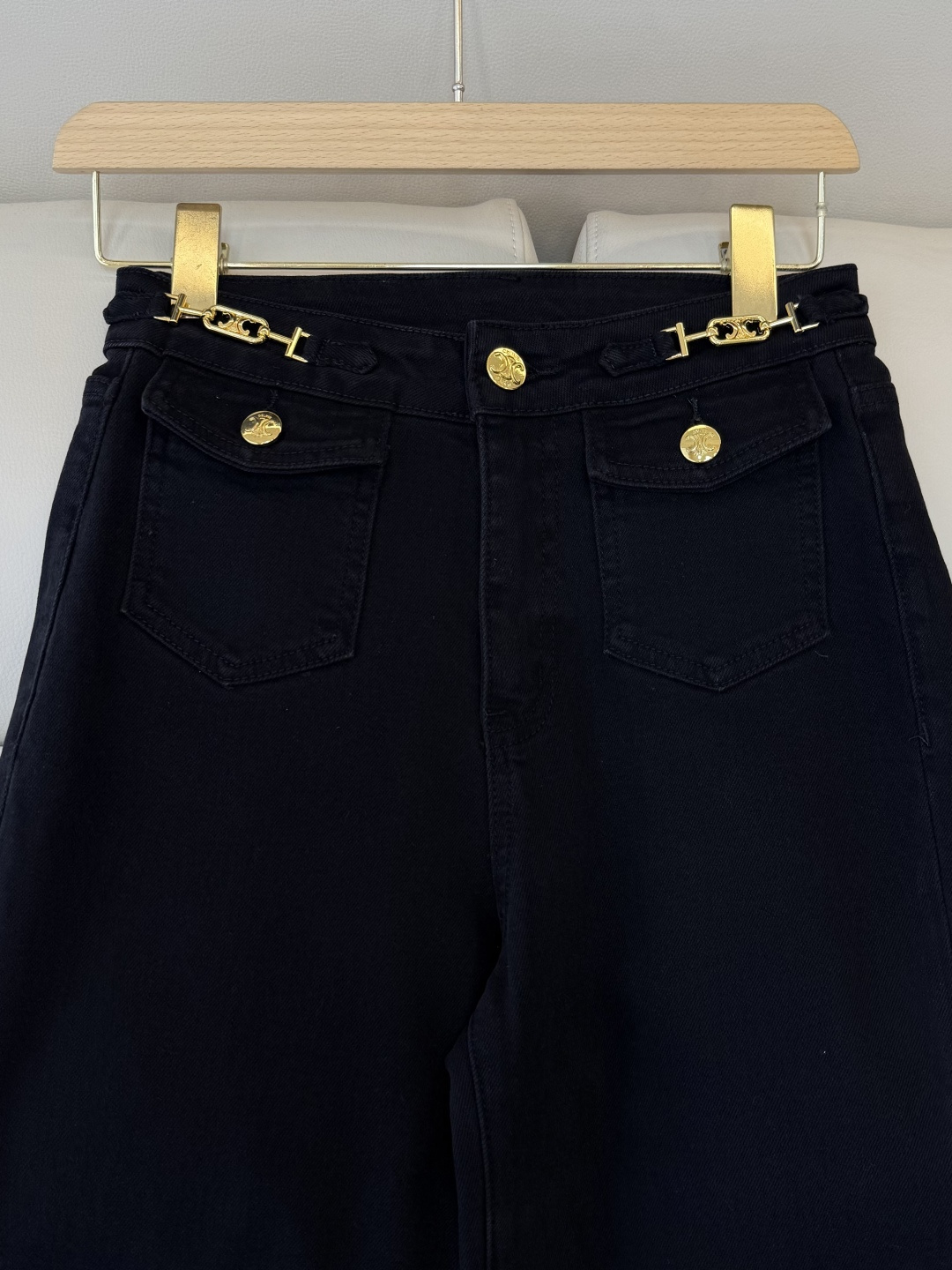 AW028#新款牛仔裤P‼️CE* logo弹力牛仔裤 浅蓝色 黑色 26-30