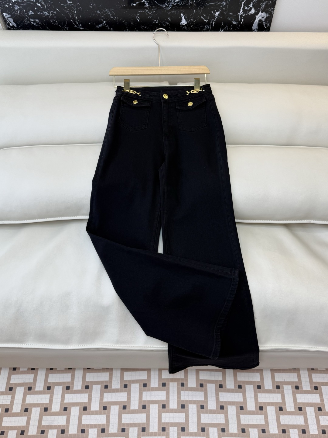 AW028#新款牛仔裤P‼️CE* logo弹力牛仔裤 浅蓝色 黑色 26-30