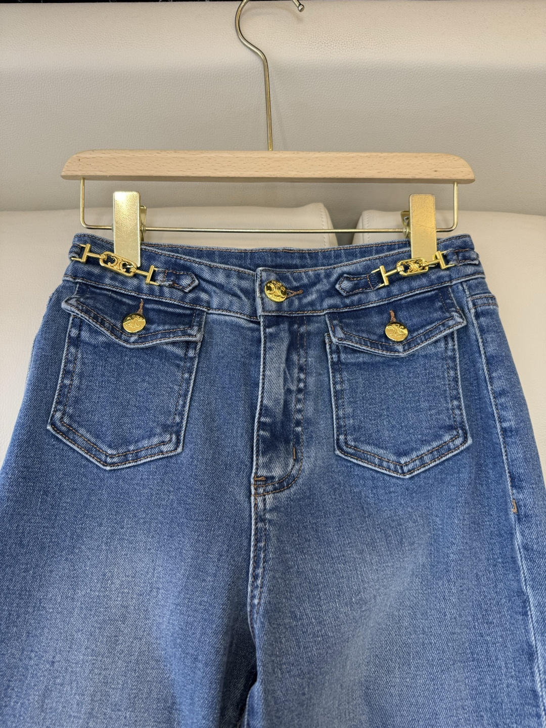 AW028#新款牛仔裤P‼️CE* logo弹力牛仔裤 浅蓝色 黑色 26-30