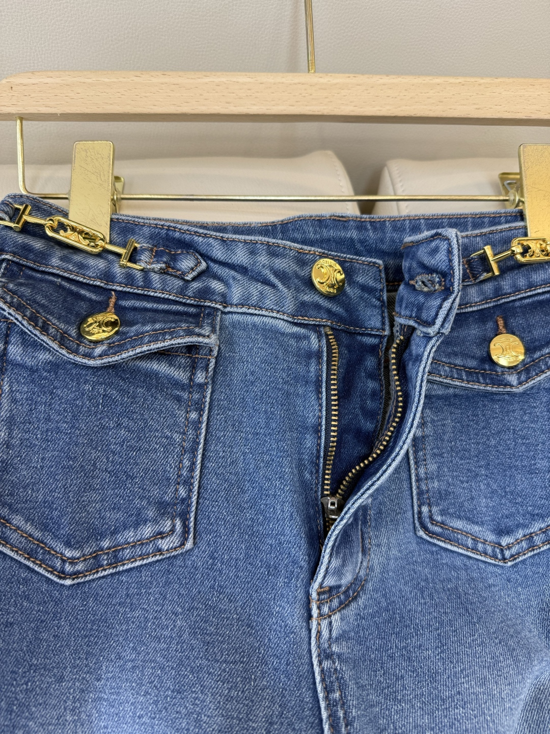 AW028#新款牛仔裤P‼️CE* logo弹力牛仔裤 浅蓝色 黑色 26-30