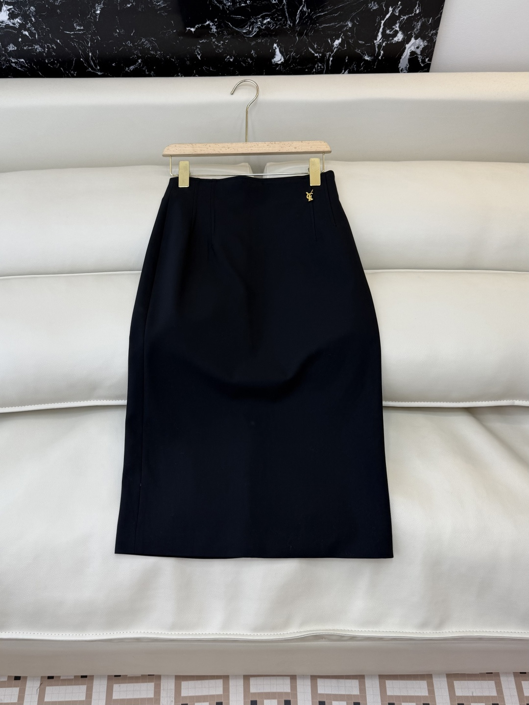 CY0102#新款半裙🌾YSL 开叉设计显瘦长半裙 白色黑色 灰色 SML