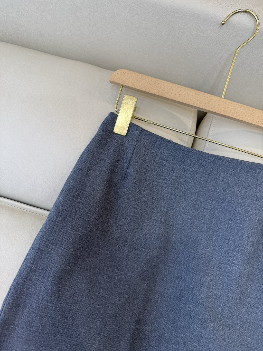 CY0103#新款半裙🌾PR 三角标 开叉设计显瘦 半裙 黑色 灰色 SML