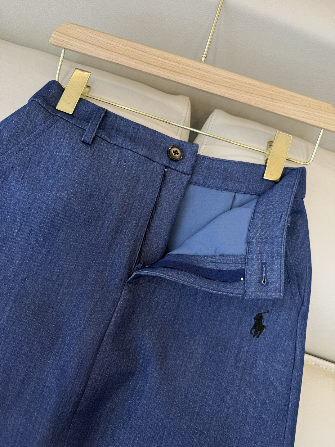 CY0104#新款半裙🌾Polo 绣花logo 显瘦 半裙 黑色 白色 蓝色 SML