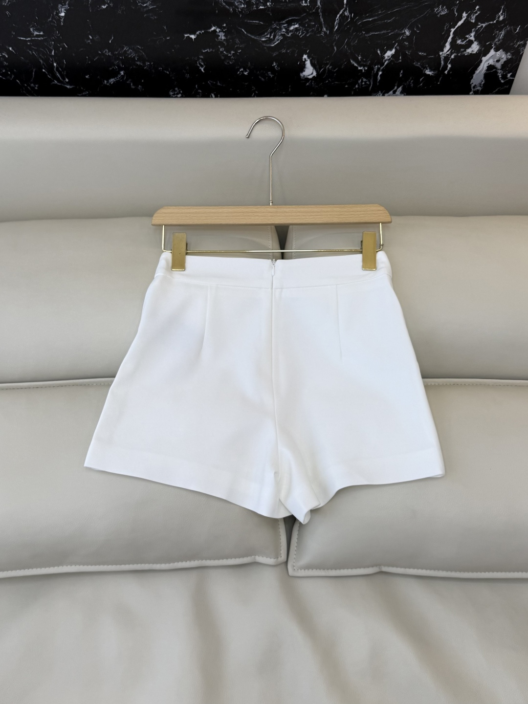 CY0106#新款短裤🌾极简风 百搭短裤 显瘦 黑色 白色 米黄色 SML