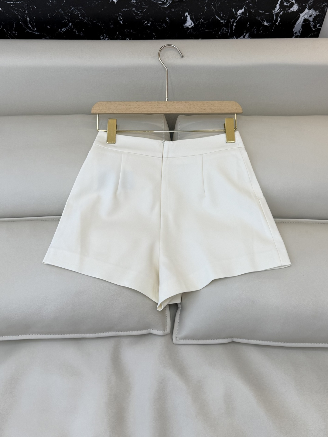 CY0106#新款短裤🌾极简风 百搭短裤 显瘦 黑色 白色 米黄色 SML