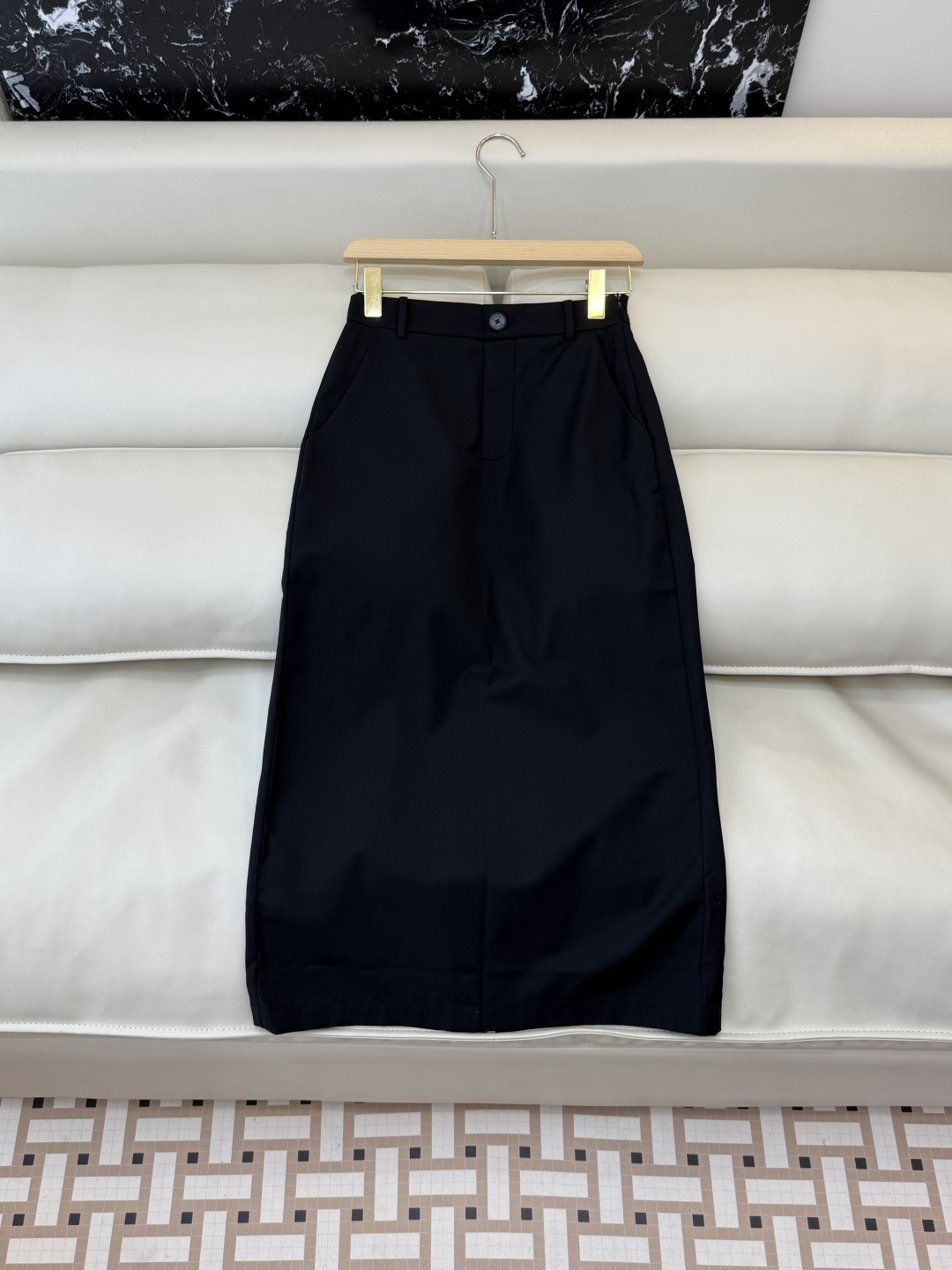 NO:791205,CX0185# New Skirt Factory PR triangle logo long skirt black gray SML,,skirts,19860909CX0185#新款半裙工厂 PR 三角标 长半裙 黑色 灰色 SML,,skirts,,Women's clothing
