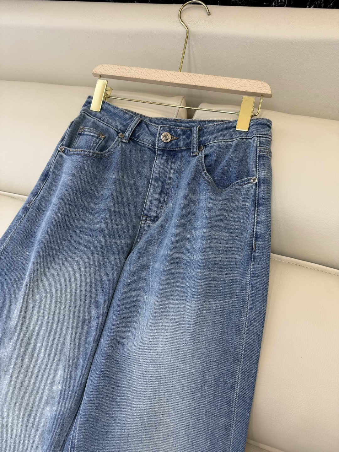 AW029#新款牛仔裤P‼️CH* logo弹力牛仔裤 浅蓝色 黑色 26-30