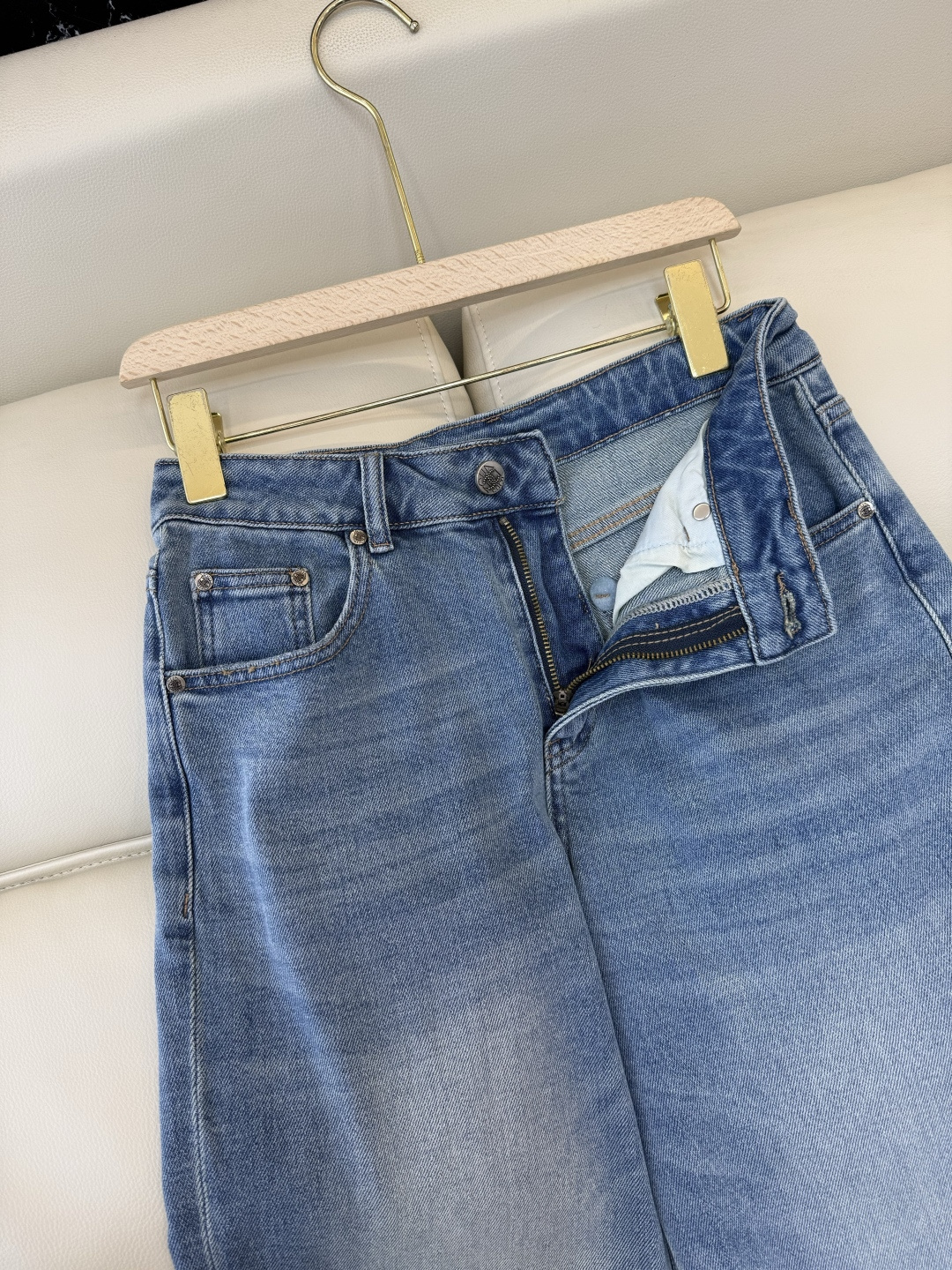 AW029#新款牛仔裤P‼️CH* logo弹力牛仔裤 浅蓝色 黑色 26-30