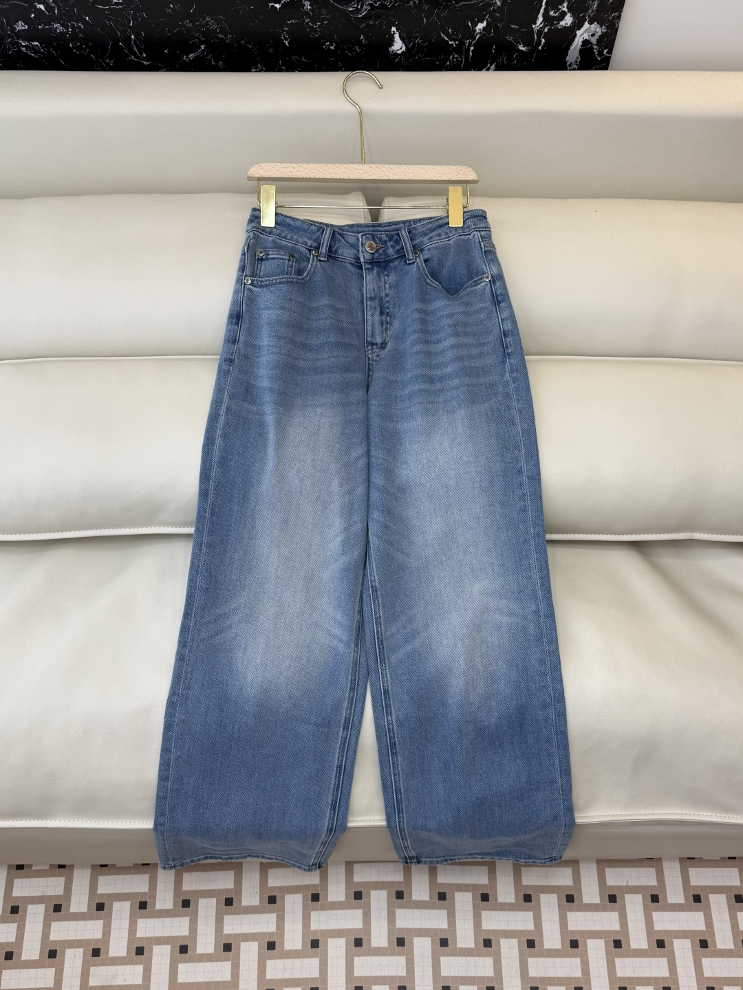 AW029#新款牛仔裤P‼️CH* logo弹力牛仔裤 浅蓝色 黑色 26-30