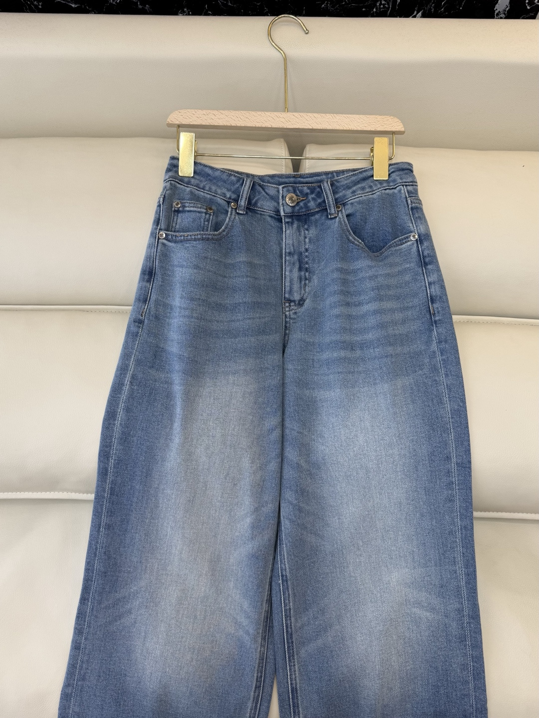 AW029#新款牛仔裤P‼️CH* logo弹力牛仔裤 浅蓝色 黑色 26-30