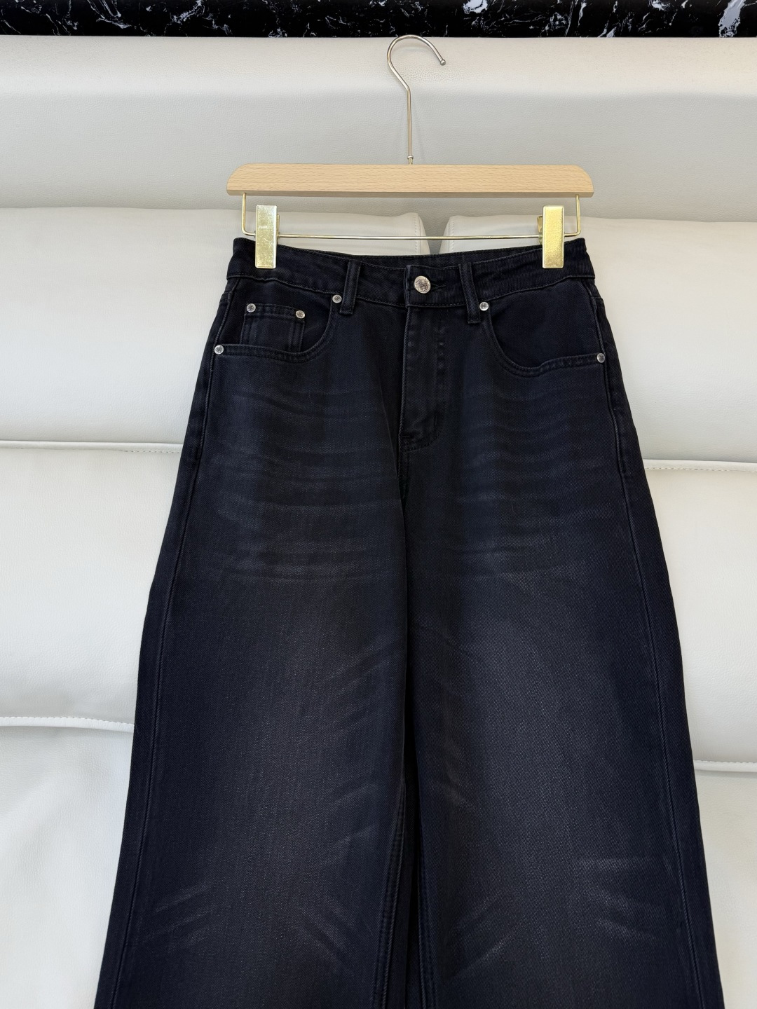 AW029#新款牛仔裤P‼️CH* logo弹力牛仔裤 浅蓝色 黑色 26-30